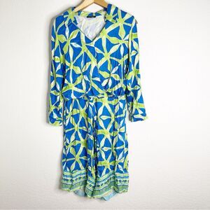 Haute Hippie Set Blue & Green Two Piece Outfit Size XS/S